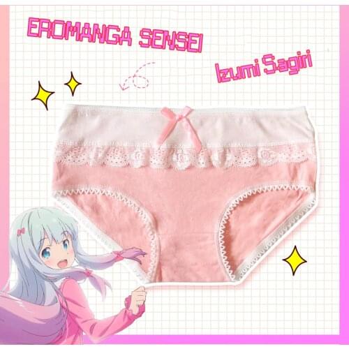 Anime Eromanga Sensei Izumi Sagiri Theme Cute Womens Daily Intimate Panties Girls Underwear Comfortable Cotton