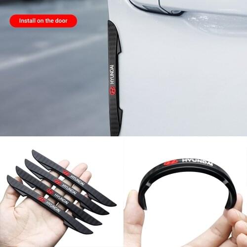 4 piece Car Stickers Rearview Mirror Protection Strip For hyundai Accent Elantra Tucson Solaris Sonata Genesis GDI ix35 i20