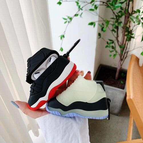 Luxury Sports Basketball Shoes Earphone Case For AirPods 1 2 3 Pro Soft Silicon Wireless Bluetooth Headphones Luminous Box Cover