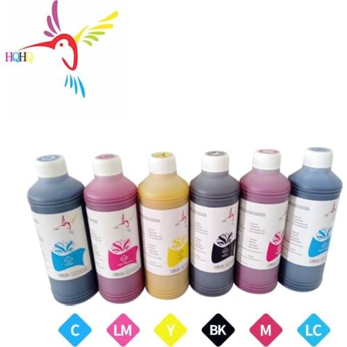 6pcs/Set 1000ml Dye Ink Compatible for HP Designjet 5000/5500/ Designjet 130/ Designjet 120 / 120nr Printer Water Based Ink