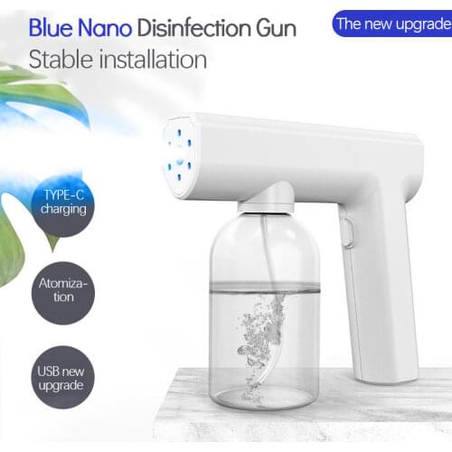 Electric Nano Spray Disinfection Gun Sterilization Nebulizers 2m Spray Distance Sanitizing Sprayer For Home Office School Garden