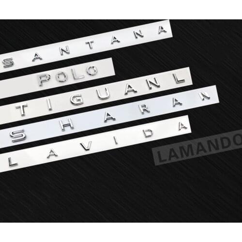 Middle trunk Letters Emblem for CC ARTEON TIGUANL PHAETON MAGOTAN PHIDEON TOUAREG POLO GOLF PASSAT SHARAN LAMANDO T-ROC TOURANL
