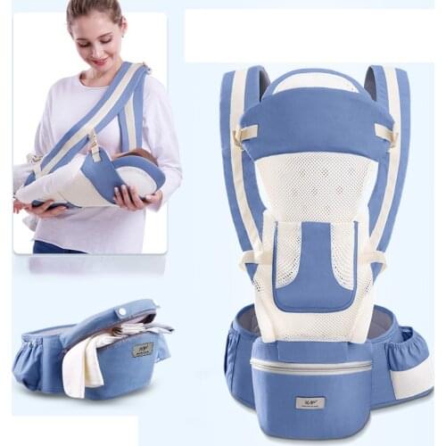 Ergonomic Baby Carrier 0-48 Months Front Facing Sling Travel Kangaroo Wrap Backpacks With Hip Seat