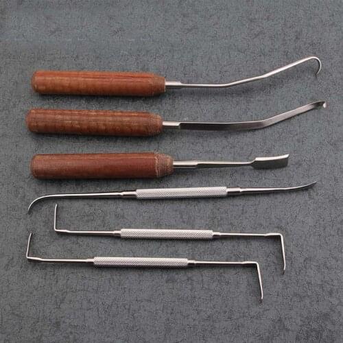 Nasal rib cartilage peeling instrument Stainless steel nasal double-head peeling child rib cartilage cutting