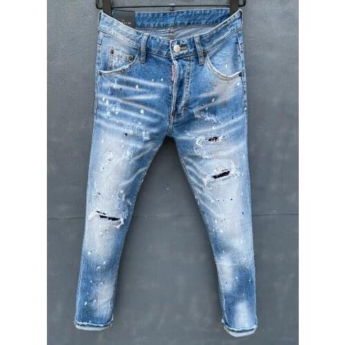Classic,Authentic DSQUARED2,Retro,Italian brand ,Women/Men Jeans,locomotive,Jogging jeans,DSQ058