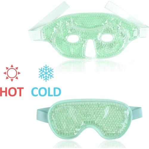 Ice eye Mask Gel Bead face Mask for Puffy Eyes Reusable Freezer Gel Face Mask relieve Sinus Pressure Face Puffiness Headaches