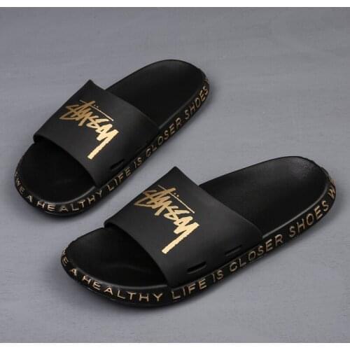 EvaBathroom mens sale leather non shoe men sandals&slippers shoes anti flip hot guest cozy flops trend slipper for flat bath