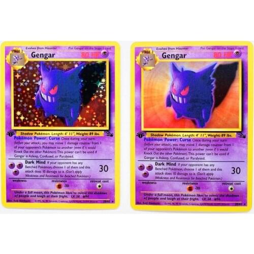 Pokemon 62pcs 1997 3rd expansion pack "Fossil Secret" Reproduce Toys Hobbies Hobby Collectibles Game Collection Anime Cards