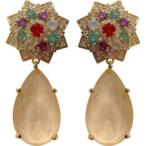 Fashion Brand Jewelry Irregular Pearl Butterfly Earrings Wedding Party Flowers Earring 925 Silver Needle Colorful Stud Earings