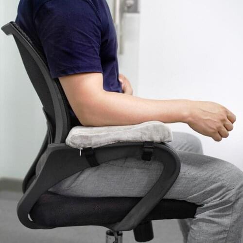 Chair Armrest Pad Foam Elbow Pillow Computer Chair Armrest Flannel Cushion Relief Elbows Forearm Pressure For Home Offiice