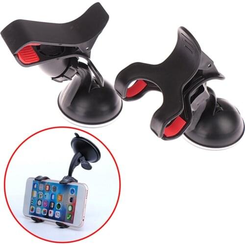 Universal Car Phone Holder 360 Degree Rotating Car Bracket Windshield Mount Clip Holder Mobile Phone