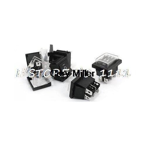 On/Off/On DPDT Waterproof Snap in Rocker Switch 16A 250VAC 20A 125VAC momentary