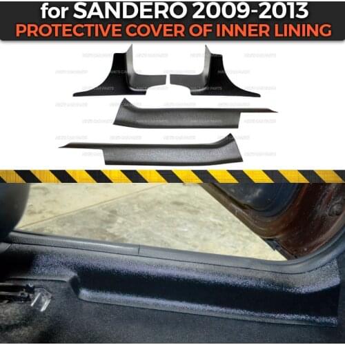 Protective covers for Renault / Dacia Sandero 2009-2013 of inner lining ABS plastic accessories interior molding car styling
