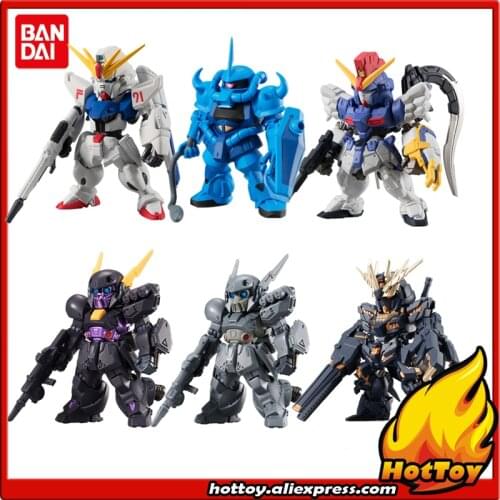 100% Original BANDAI FW GUNDAM CONVERGE vol.12 Toy Figure - Full set 6 pieces Gundam Gour DEN'AN-GEI from "Gundam"
