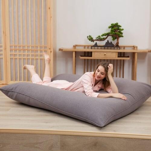 140x180cm Big Square Bean Bag Inner Wash Bag Giant Beanbag Chair Sofa Cover No Stuffing Filler Pouf Puff Lounge Furniture