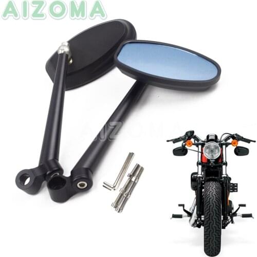 2pcs Street Bike 6061-T6 Rear Mirrors for Honda Yamaha Ducati BMW Suzuki ATV Scooter 8mm/10mm Side Rearview Mirror Universal