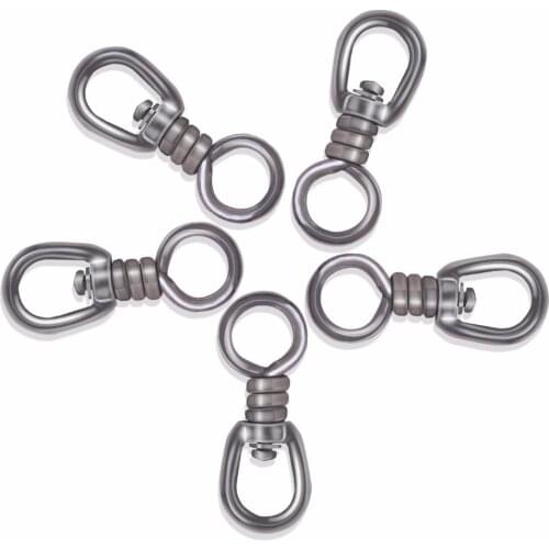 20pcs Stainless Steel Fishing Swivel Hook Lure Connector High Strength for Tuna Longline Sea Saltwater Fishing