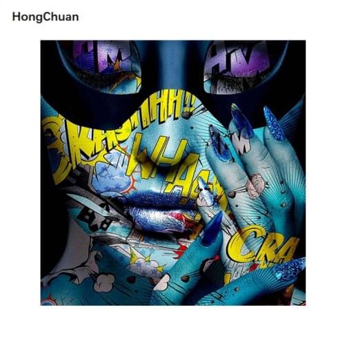 5D DIY diamond painting cross stitch abstract painting needlework home decoration square/round mosaic diamond thorn shownew year