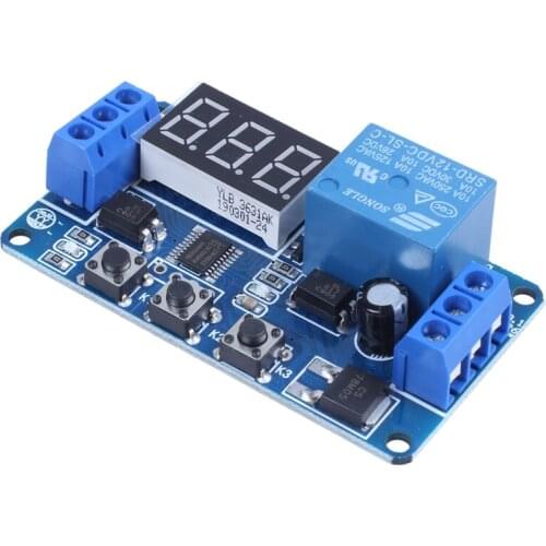 Automation DC 12V LED Display Digital Delay Timer Control Switch Relay Module