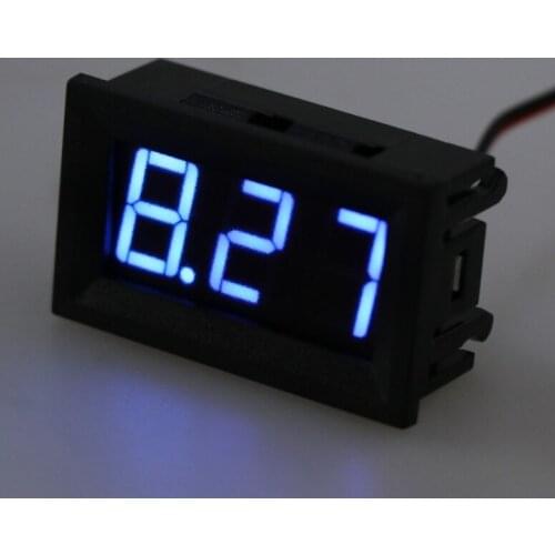 2019 1PC DC 4.5V-30V Digital Voltmeter 0.56" LED 2-Wires Voltage Volt Meter Panel Gauge Electrical Instruments Voltage Meters