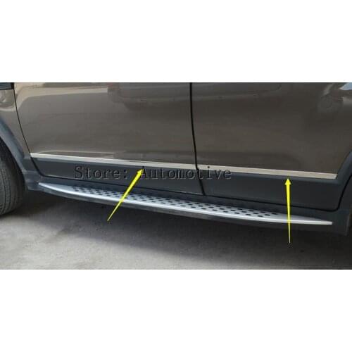 For Chevrolet Holden Captiva 2012 - 2015 High Quality Side Door Molding Body Strip Streamer Cover Cap Trim