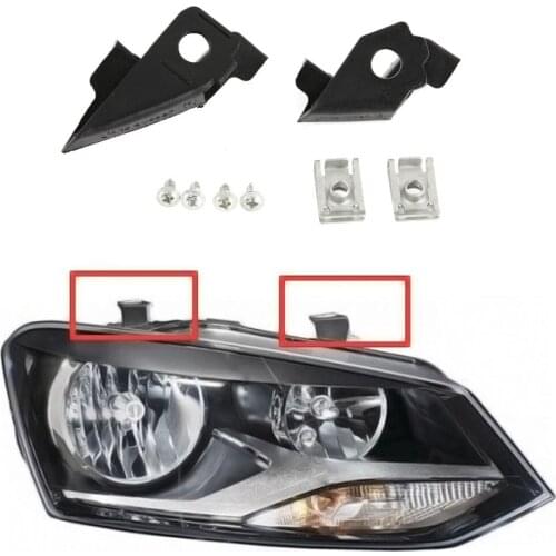 Front Left & Right Headlamp Bracket Clip Repair Kit for Volkswagen VW POLO 2010-2017 #6R0998225 Headlight Bracket Holder Base