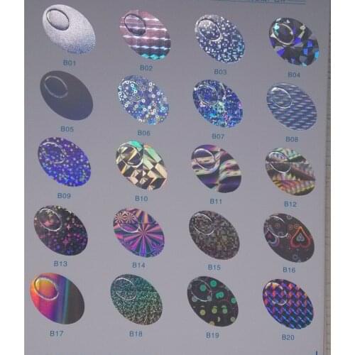 10rolls/lot mixed holographic foil hot stamping for paper and plastic 64cm x 120m