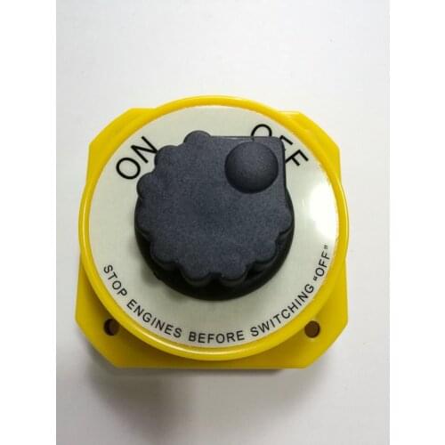 Boat Yacht RV Fishing Yellow Dual Battery Isolator Selector Switch ON OFF 0647