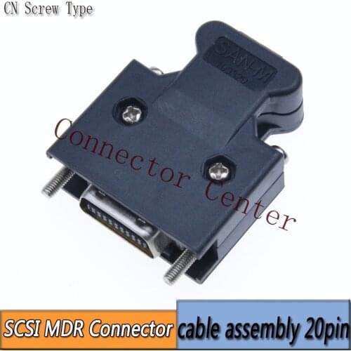 MDR Cable Connector male 20-Pin Compatible With 3M SCSI CN Connector 10320 10120