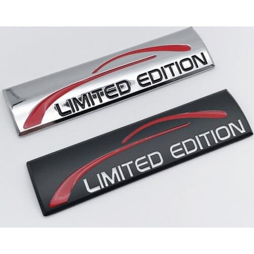 3D Metal LIMITED EDITION Emblem Badge Car Sticker Decal for Audi Chevrolet Golf Polo Opel Toyota Mazda Nissan Hyundai Car Stylin