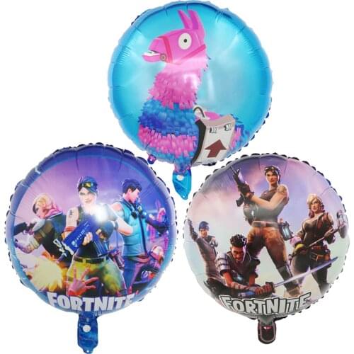 18 Inch Fortnite Game Aluminium Foil Balloon Esports Carnival Game Party Decoration Reusable Balloon Kid Birthday Toys Gift 45CM