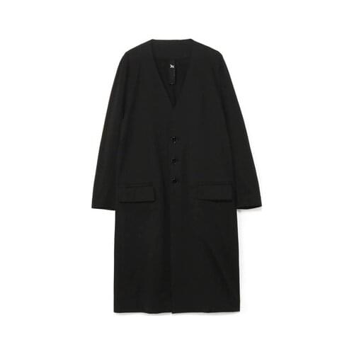 Yamamoto Style Cardigan mens and womens appropriate trench coat jacket, stylist four seasons