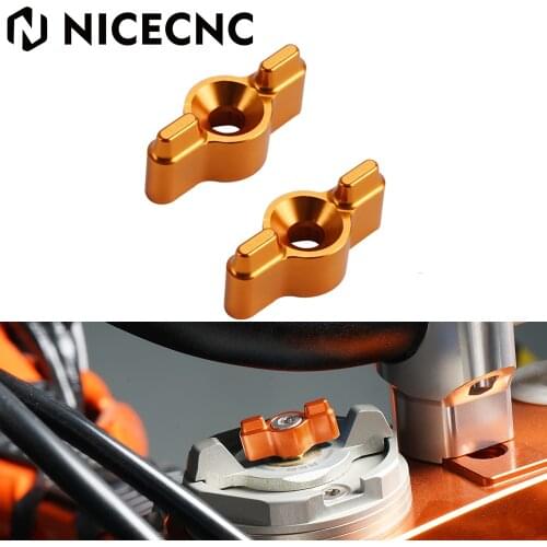 NICECNC CNC Front Forks Knob Adjuster Set For KTM 125-530 XC/XCF/SX/SXF/XC-W/XCF-W/XCR-W/EXC-R/EXCF 690 SMC-R 790 ADVENTURE/R