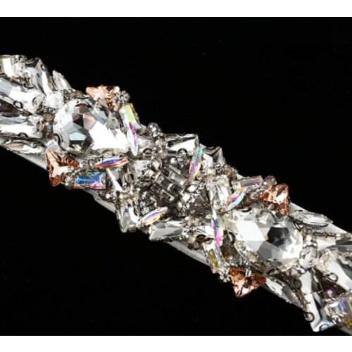 High 2021 new street beading Diamond Bright Drill Belt women Hand-nailed Bead-inlaid Drill Dress Belt Luxury Designer Girl Beads