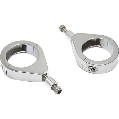 Pair Motorcycle 39mm Turn Signal Light Relocation Fork Mounts Clamps Dirt bike Dual Sport bike Atv Scooter Offroad