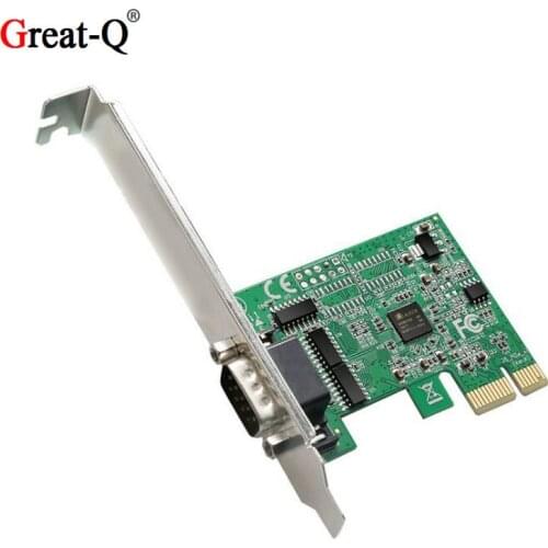 RS232 COM to PCI Express Expansion card Serial DB9 PCIE Adapter With Chip AX99100 For Desktop PC