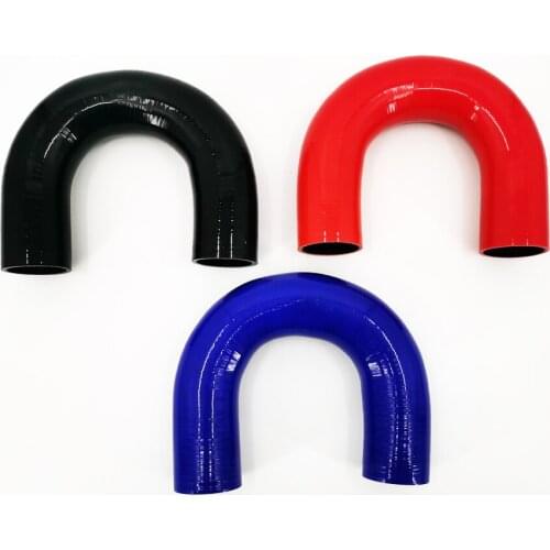 SILICONE ELBOW 180 DEGREE HOSE INTERCOOLER TURBO BOOST HOSE Sizes 51mm
