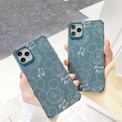 DISNEY Mickey silicone case for iPhone 11 Pro X Xs Max iPhone 12 12mini 12Pro 12Promax Official Liquid Silicon 360 Full Cover