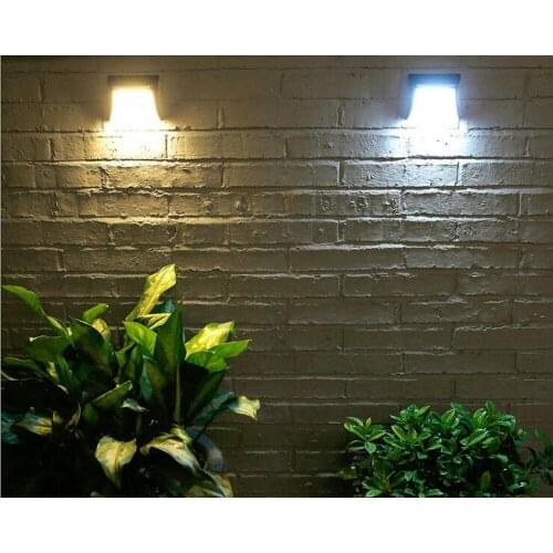 LED Solar Powered Outdoor Lights Lamp Fence Gutter Roof Yard Wall Garden light Outdoor Lighting Led Solar Light