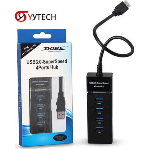 SYYTECH TY-769 4-in-1 Super Speed 4 Ports USB 3.0 Hub adapter For PS4 Slim Pro Game Accessories