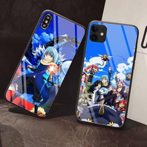 Tensei Shitara Slime Datta Ken Phone Case Tempered Glass For iPhone 12 11Pro Max Mini XR XS MAX 8 X 7 6S 6 Plus SE 2020 case