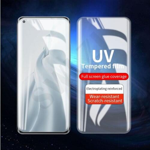 UV tempered glass film for Xiaomi mi CC9 note 10 lite 10 pro 10s 11 Ultra protective phone screen UV Glass protector smartphone