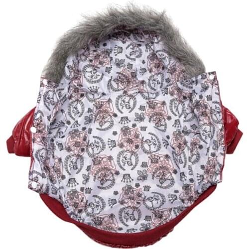 Waterproof PU Dog Jacket Winter Warm Pet Clothes For Small Dogs Puppy Clothing Outfit Chihuahua Small Dog Clothes For Pet