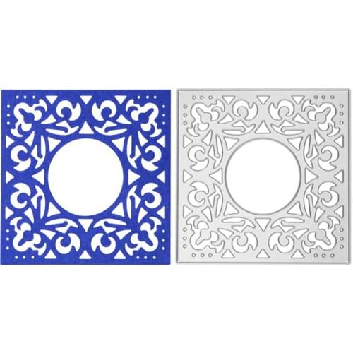 Hollow Out Square Metal Cutting Dies Stencil for DIY Scrapbooking Photo Album Embossing Paper Cards Decorative Crafts Die Cuts
