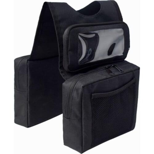 High Quality Motorbike Cycling Saddle Bag Equine Back Pack Canvas Luggage Vintage Bag Motorcycle Rear Back Pack Saddlebags