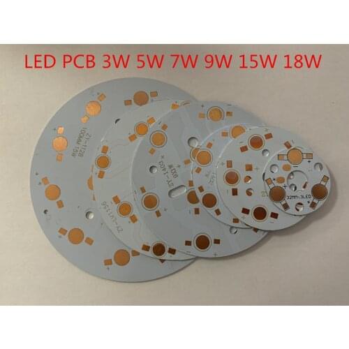 1PCS 20PC 100W 3W 5W 7W 9W 15W 18W LED Aluminum Base Plate PCB Board Substrate 20mm Star Kit DIY Cooling Heatsink for Downlight