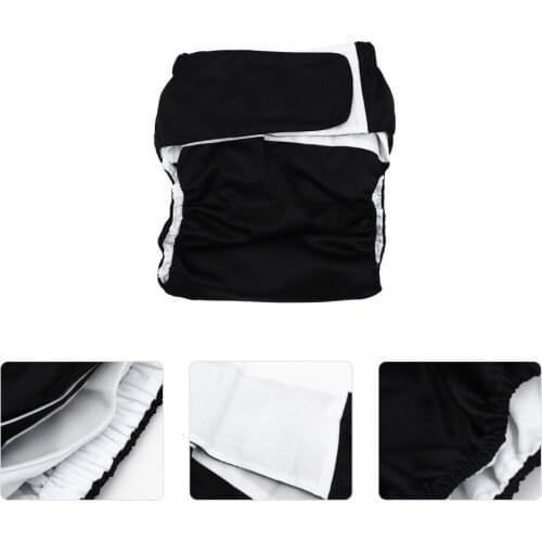 1pc Unisex Washable Absorbent Waterproof Adjustable Adults Cloth Diaper