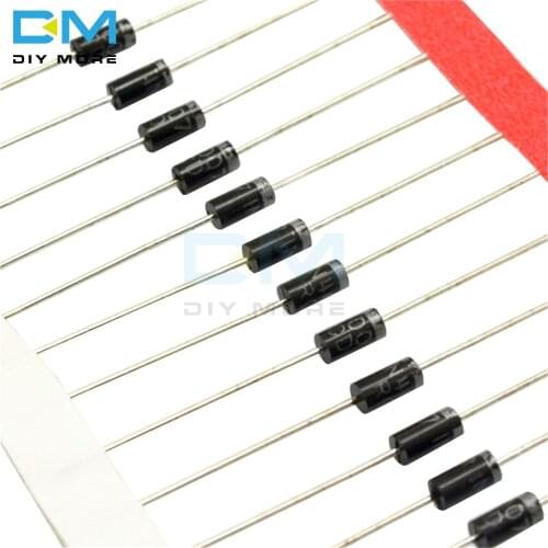 100PCS 1A 1000V Diode 1N4007 IN4007 Standard Recovery Rectifier Diode DO-41