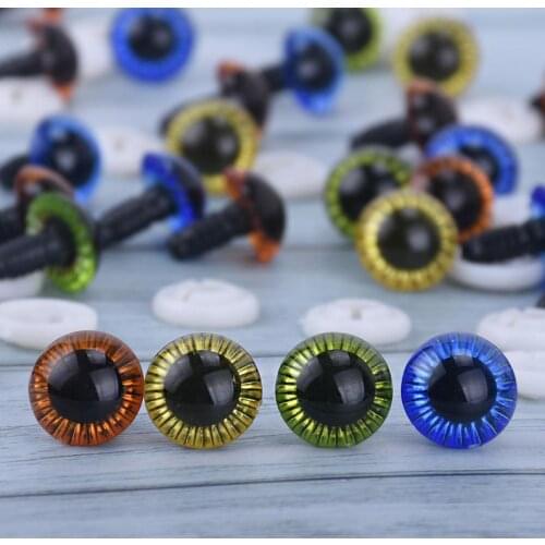 15mm Colorful Plastic Eyes With Washer Animals Eyes Amigurumi Eyes toy safety eyes doll eyes Pick Color 10pcs