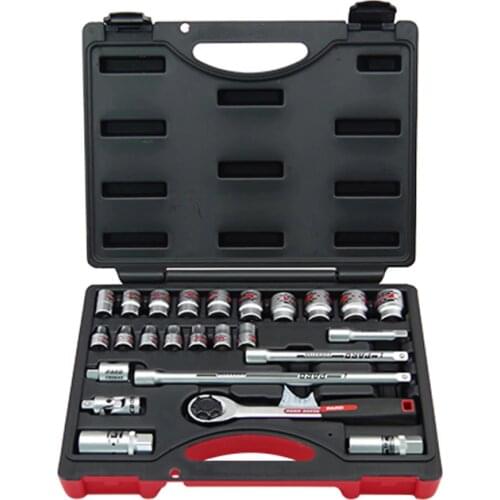 Industrial-grade 25pcs 3/8 ratchet wrenches combination set flank sockets 6-22mm hand tool set Auto repair tools